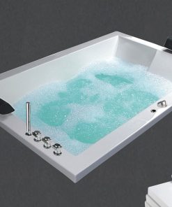 Bồn Tắm Đôi Massage Đèn Không Chân