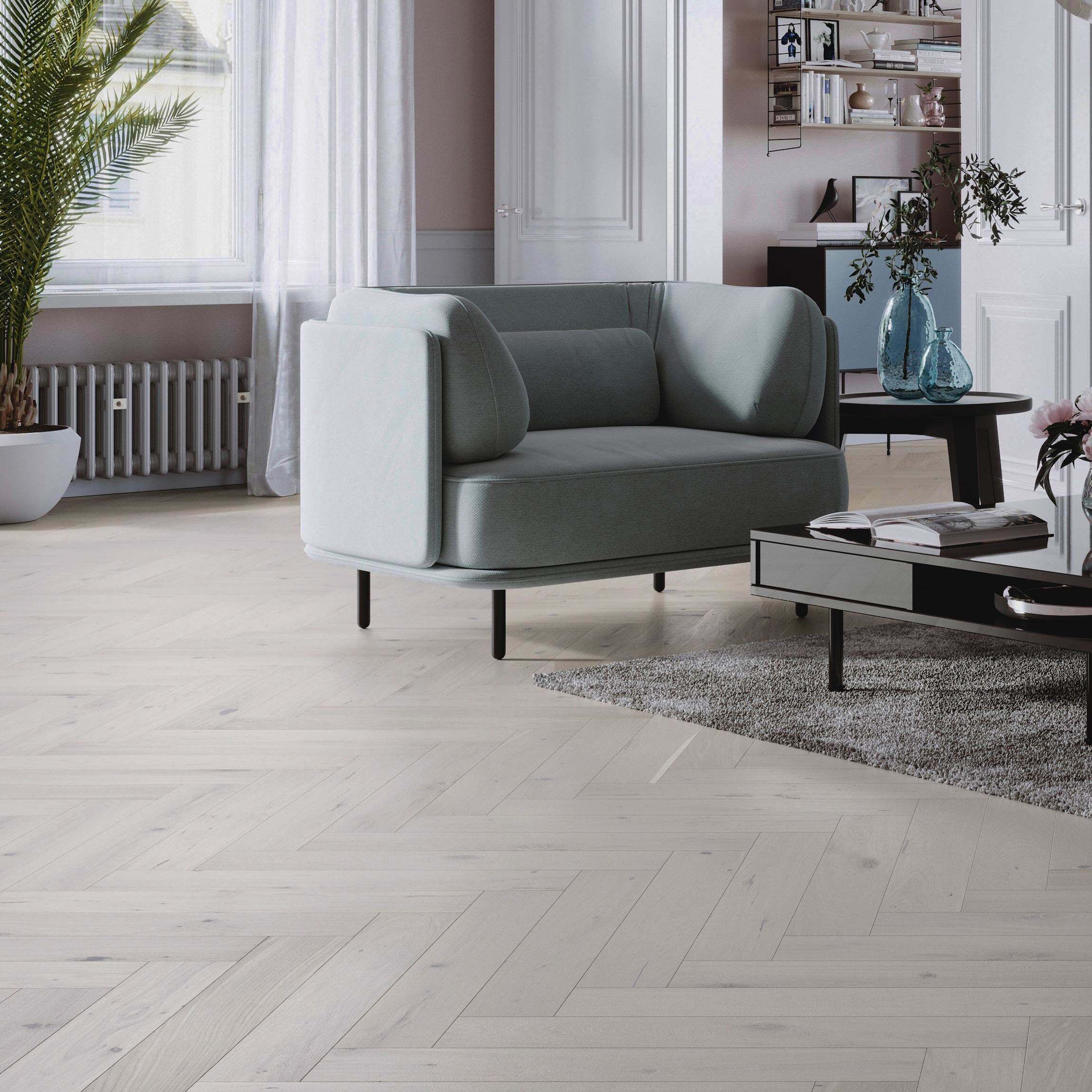 HERRINGBONE OAK GREY GRANDE - Ảnh 2