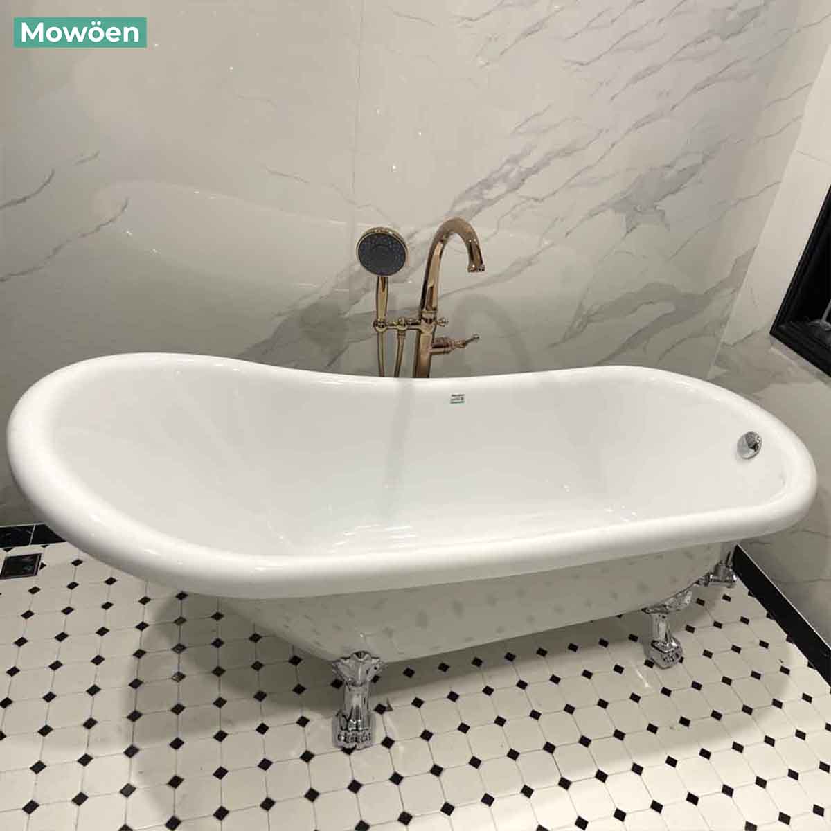Bồn tắm tân cổ điển Mowoen MW905 – 180 - Ảnh 6